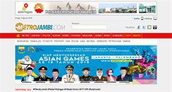 Desktop Screenshot of metrojambi.com